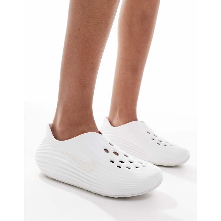Nike ReactX Rejuven8 clogs in off-white | ASOS