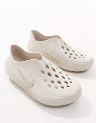 Nike ReactX Rejuven8 clogs in off white