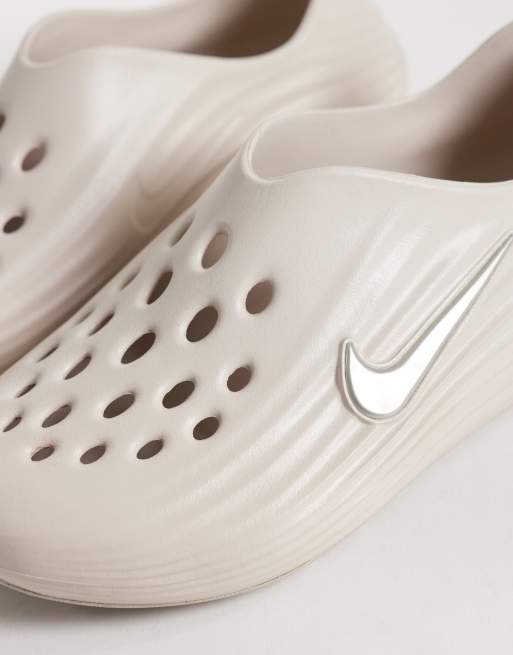 Nike ReactX Rejuven8 clogs in off-white | ASOS