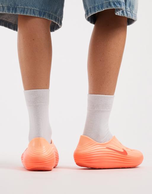 Nike ReactX Rejuven8 clogs in orange and pink | ASOS