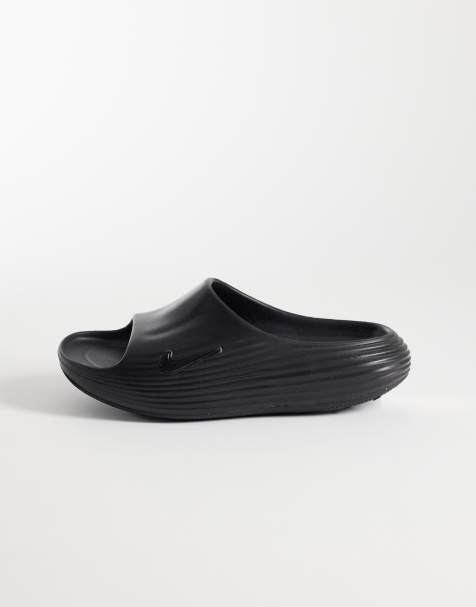 Nike ReactX Rejuven8 slides in black - view 1