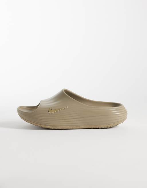 Nike ReactX sliders in beige, 2 of 4