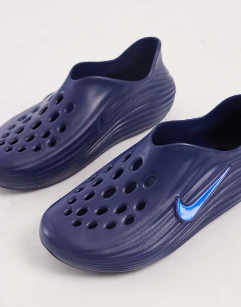 Nike ReactX sliders in navy - view 1