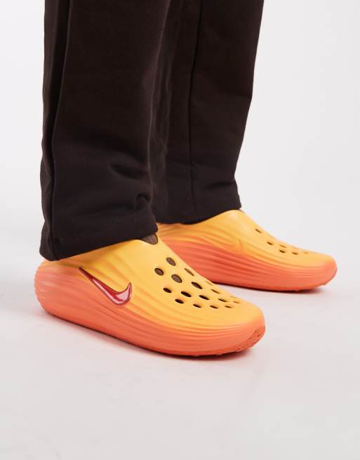 Nike - ReactX - Slippers in oranje, 5 van 5