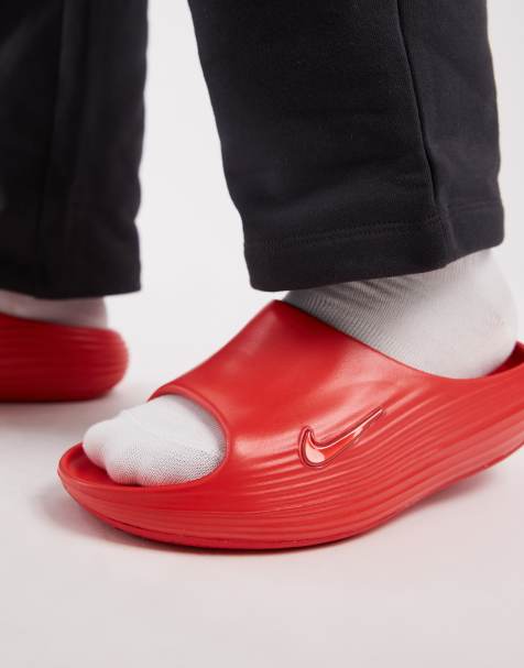 Nike - ReactX - Slippers in rood - view 1