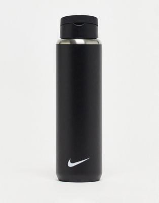 Nike Recharge 24oz straw bottle in black