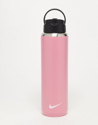 Nike Recharge 24oz straw bottle in pink