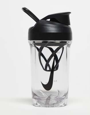 asos Nike Recharge shaker bottle 16 oz in clear and black