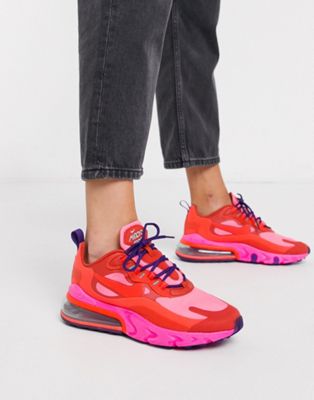 air max 270 react pink and red