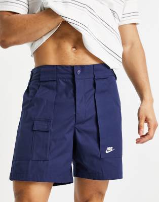 Nike Reissue Pack woven shorts in navy 