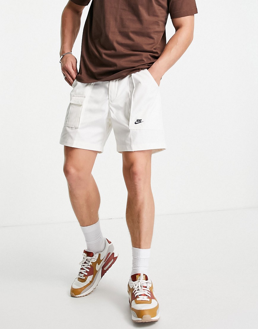Nike Reissue Pack woven shorts in white