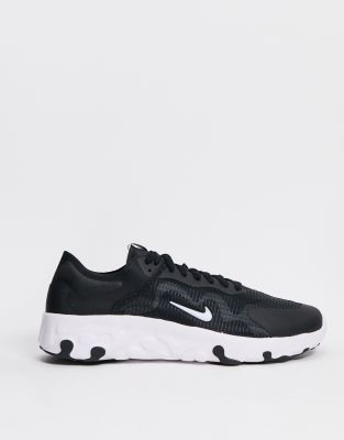 nike white & black renew lucent trainers