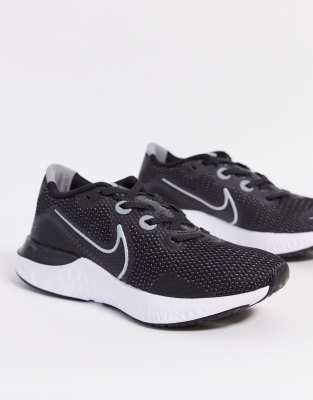 nike renew run black and white