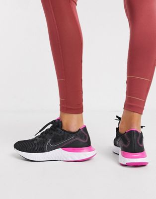 Nike Renew Run trainers in black