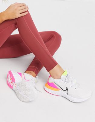 Nike Renew Run trainers in white and 