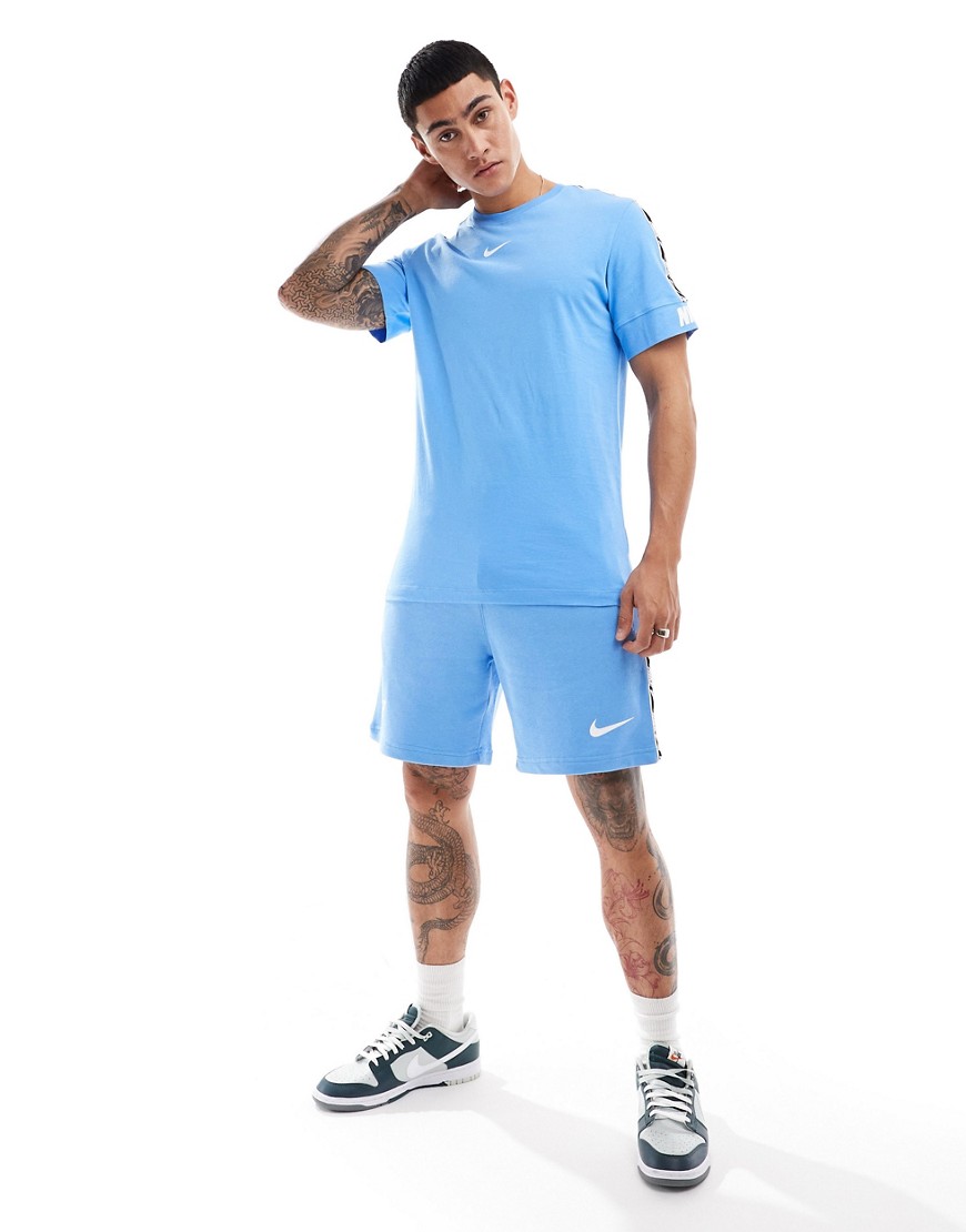 Nike Repeat jersey shorts in blue