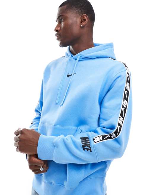 Nike Repeat logo hoodie in blue