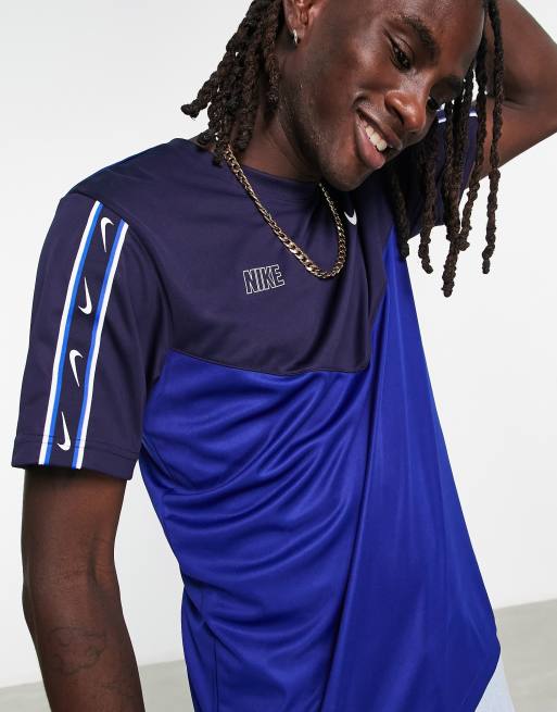 Nike – Repeat Pack – Czarno-niebieski T-shirt