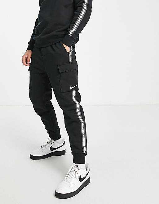 Nike Repeat Pack fleece joggers in black | ASOS