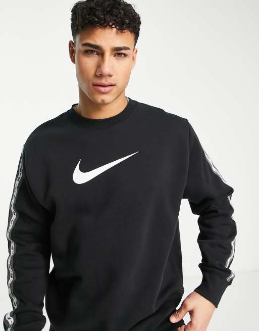 Nike Repeat Pack fleece sweatshirt in black ASOS