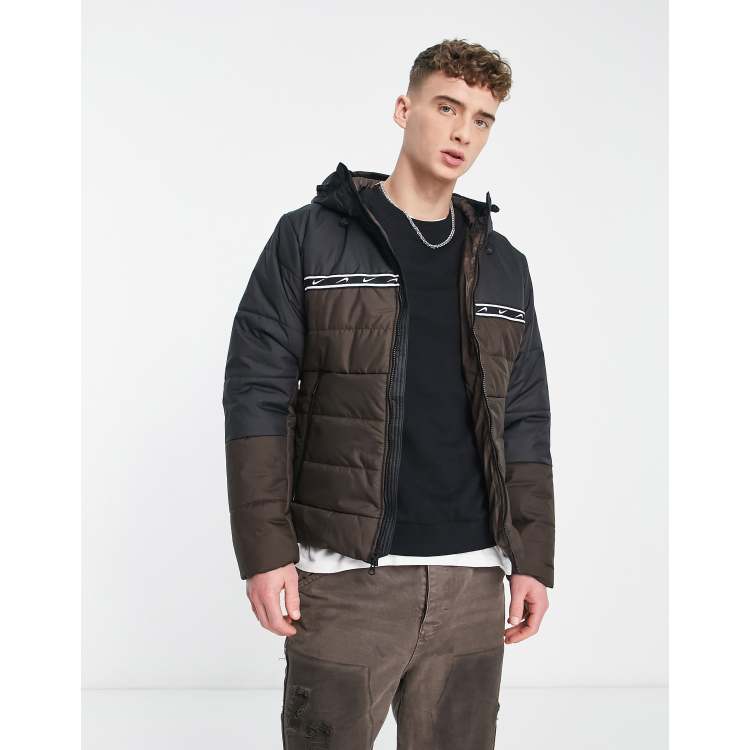 Nike Repeat Pack hooded synthetic fill puffer jacket in baroque brown | ASOS