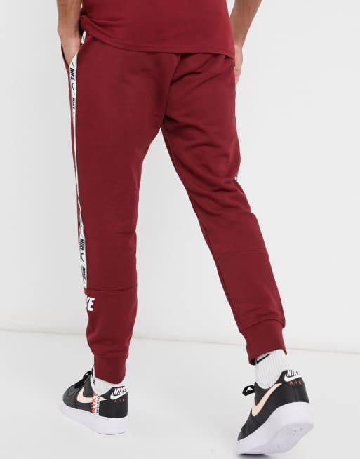 Jogging nike rouge outlet bordeaux