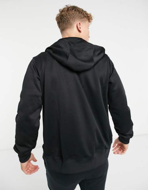 Nike Repeat Pack logo taping polyknit hoodie in black