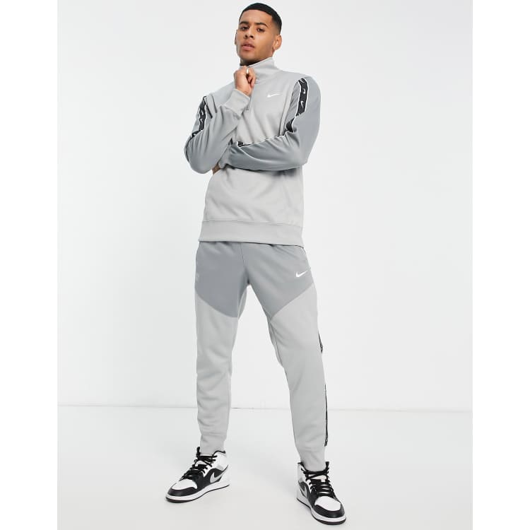 Nike repeat pack poly knit joggers in grey