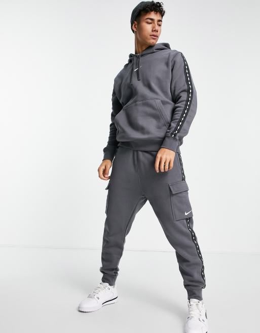 Nike Repeat Pack Sweat à capuche à bande logo Gris fer ASOS