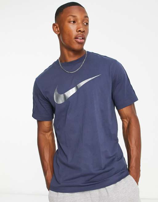 Nike Repeat Pack t-shirt with large logo in thunder blue | ASOS