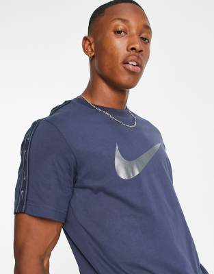 nike repeat blue t shirt