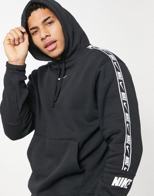 Nike Repeat Pack taping hoodie in black | ASOS