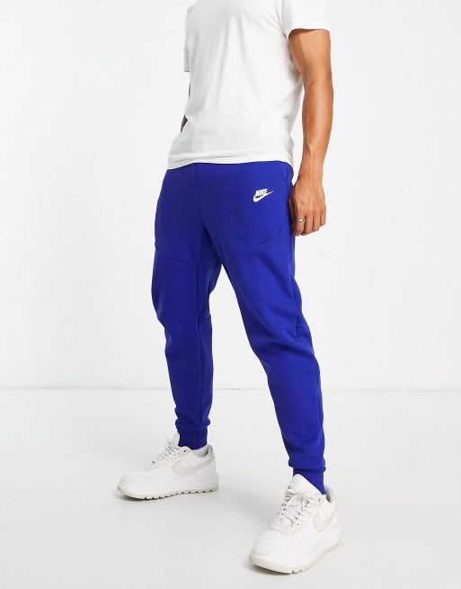 Nike Repeat Pack Tech Fleece joggers in deep royal blue