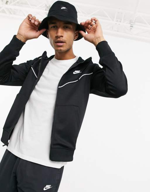 NIKE JACKET POLYKNIT, Black Men's Sweatshirt