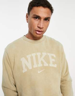 Nike vintage sweatshirt beige sale