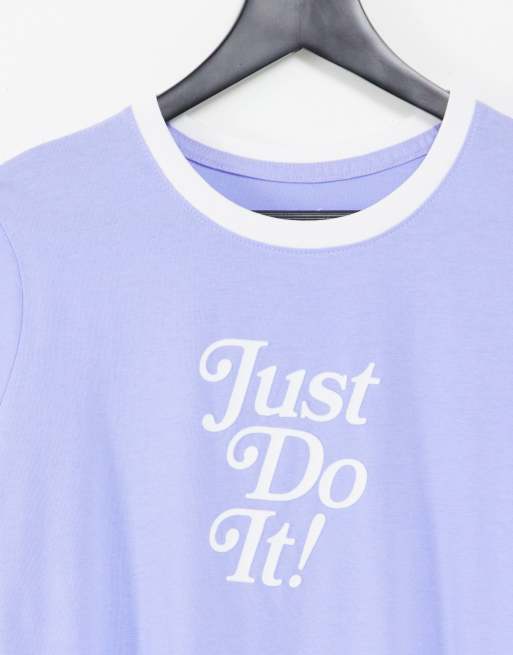 Tee shirt just shop do it femme