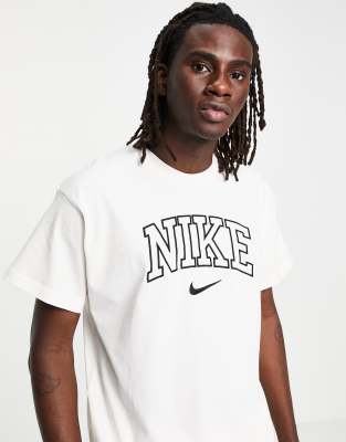 nike retro t shirt white