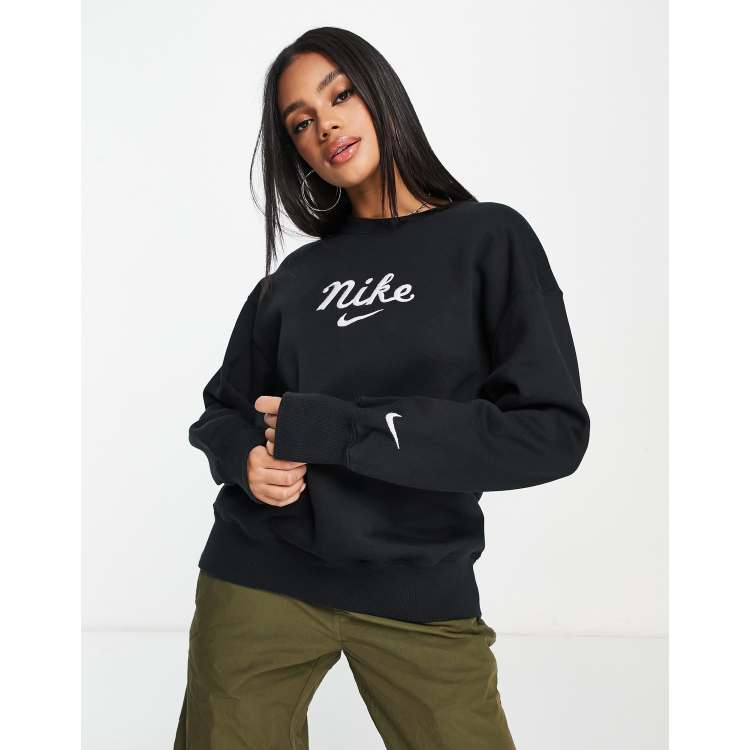 Nike sweatshirt vintage discount black