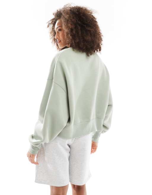 Nike retro logo sweatshirt in sage green | ASOS
