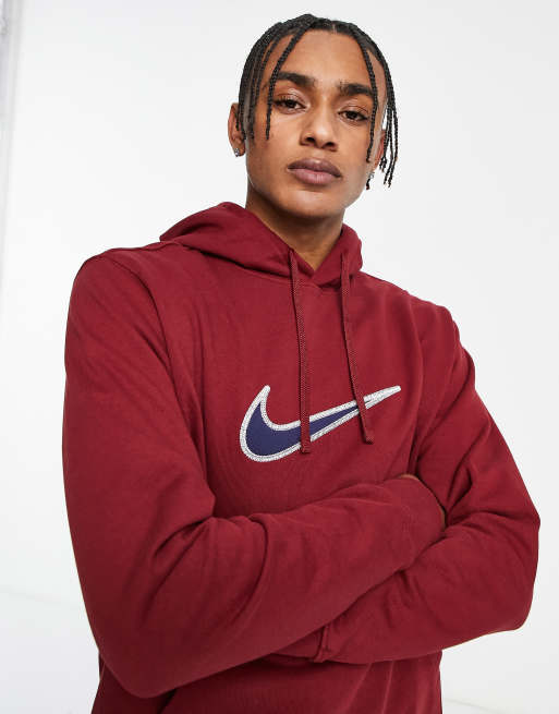 Nike swoosh 2024 red sweatshirt