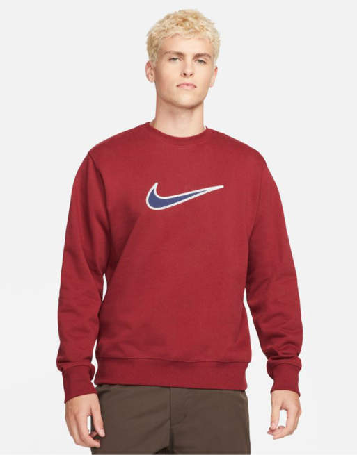 nike swoosh logo crewneck