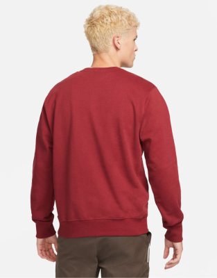 nike red crewneck sweatshirt