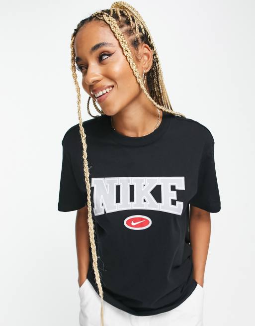 Loodgieter Wereldwijd terras Nike Retro t-shirt in black | ASOS