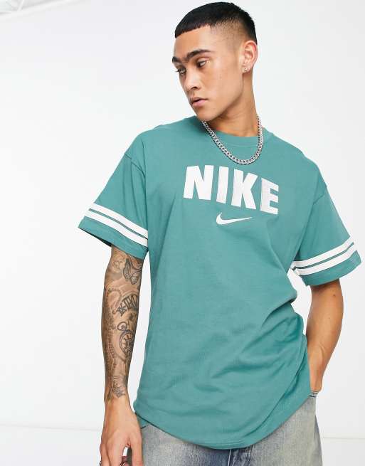 Green and shop blue nike shirt