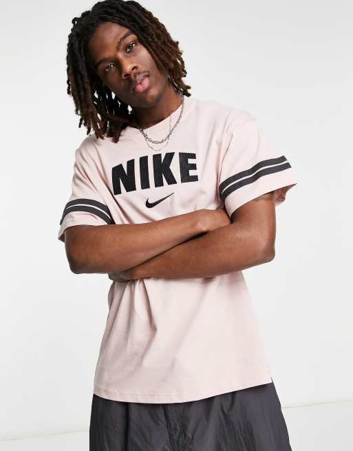 Nike Retro t-shirt in pink oxford | ASOS