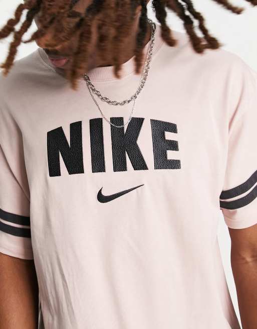 Nike - Retro - T-shirt in roze oxford, 3 van 4