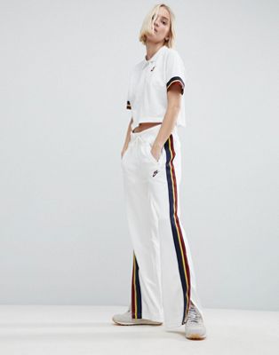 Nike Retro Trimmed Track Pants In White | ASOS