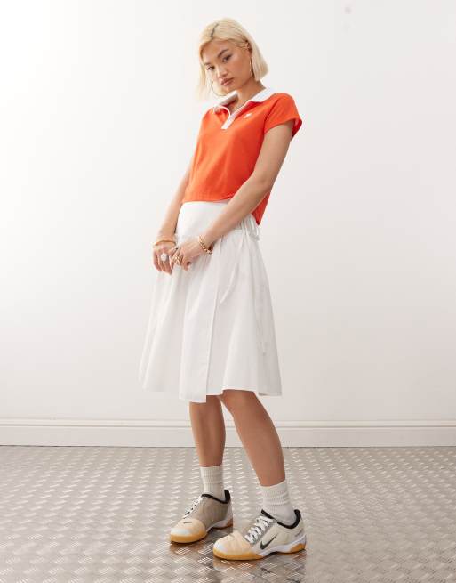 Nike Retro - Voetbalpolo in rood en wit, 3 van 4