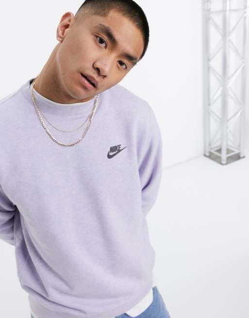 Nike Revival crew neck sweat in pale purple | ASOS