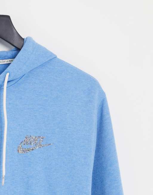 Nike Revival - Felpa con cappuccio in pile blu olandese - MBLUE, 2 di 4